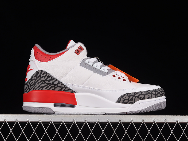 Air Jordan 3 Retro 2022 White/Fire Red/Cement Grey/Black 23