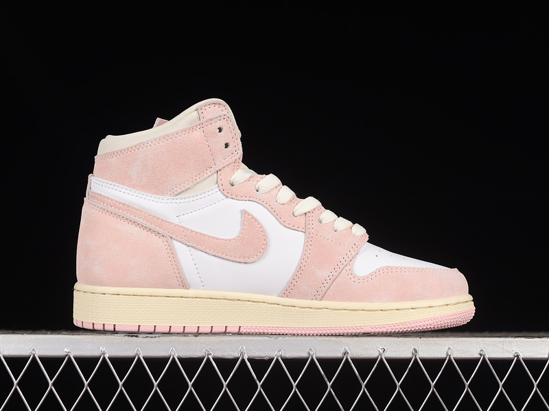 Wmns Air Jordan 1 Retro High Og Washed Pink Atmosphere/White/Muslin/Sail 19