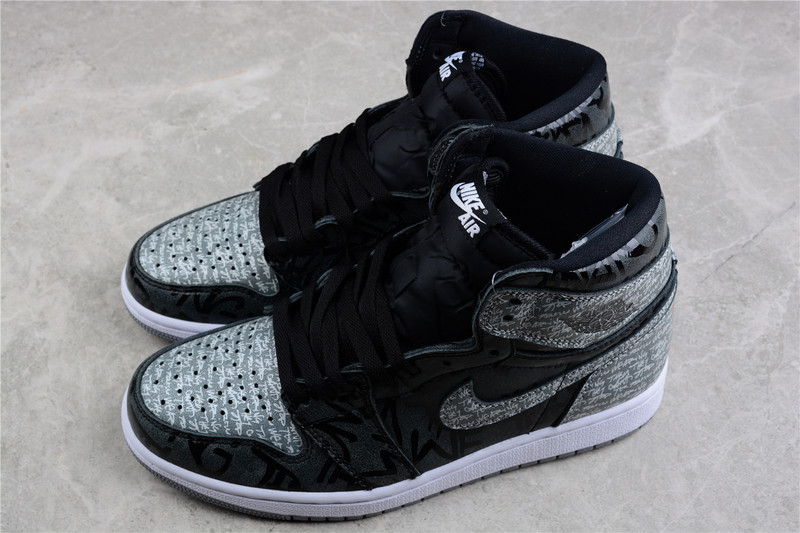 Air Jordan 1 High Og Rebellionaire Black/White/Particle Grey 15