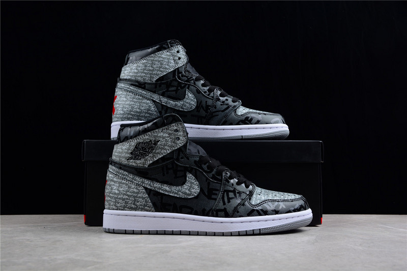 Air Jordan 1 High Og Rebellionaire Black/White/Particle Grey 33