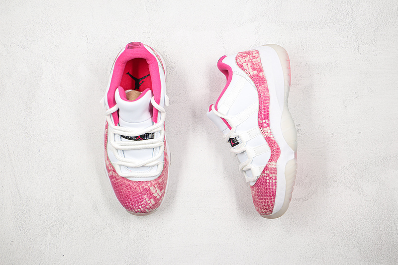 Air Jordan 11 Retro Low Pink Snakeskin White/Watermelon/Black 5