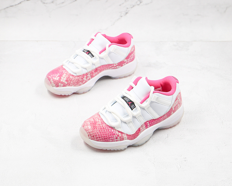 Air Jordan 11 Retro Low Pink Snakeskin White/Watermelon/Black 13