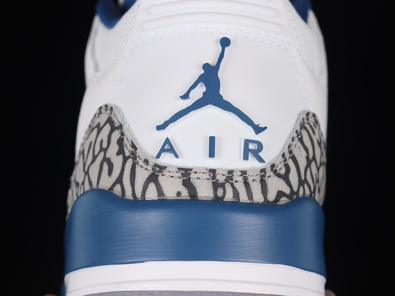 Air Jordan 3 Retro Washington Wizards White/Metallic Copper/True Blue/Cementgrey 23