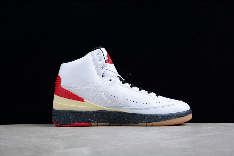 Ow X Air Jordan 2 High Sp Cream White/Black/Red 31