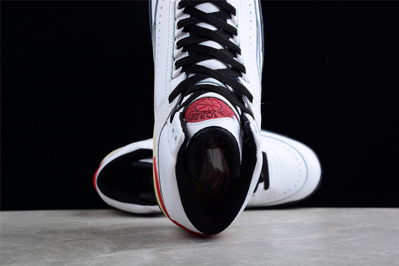 Ow X Air Jordan 2 High Sp Cream White/Black/Red 37