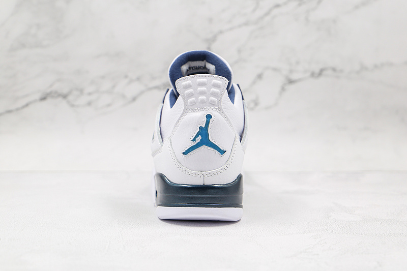 Air Jordan 4 Retro Ls White/Legend Blue-Mdnght Navy 7