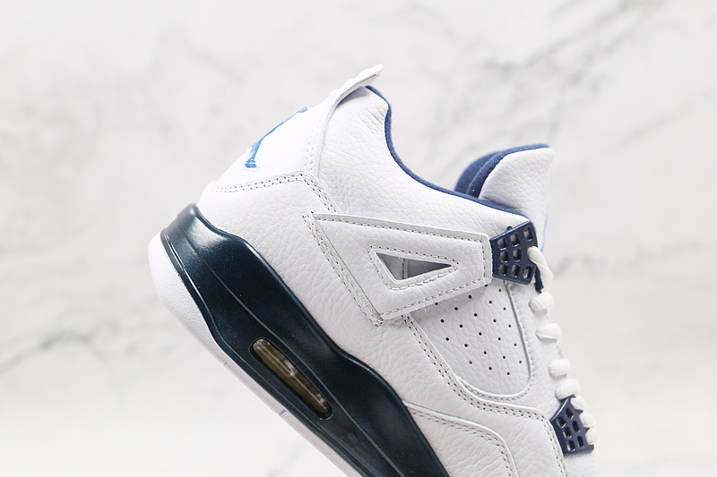 Air Jordan 4 Retro Ls White/Legend Blue-Mdnght Navy 13