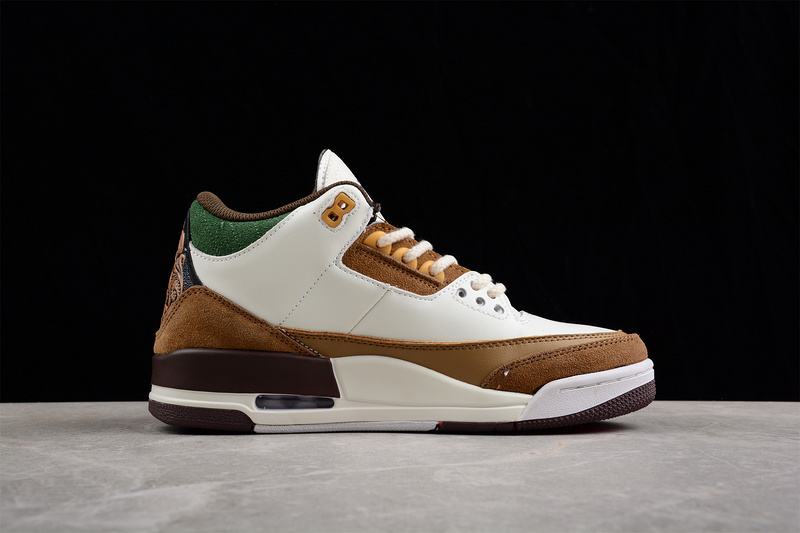 Air Jordan 3 Se White/Dark Brown-Green 11