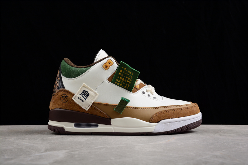 Air Jordan 3 Se White/Dark Brown-Green 19