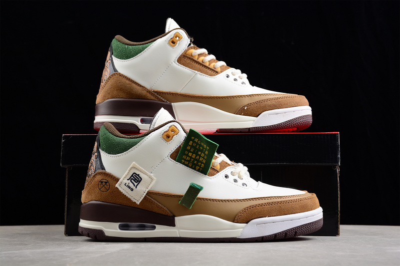 Air Jordan 3 Se White/Dark Brown-Green 29