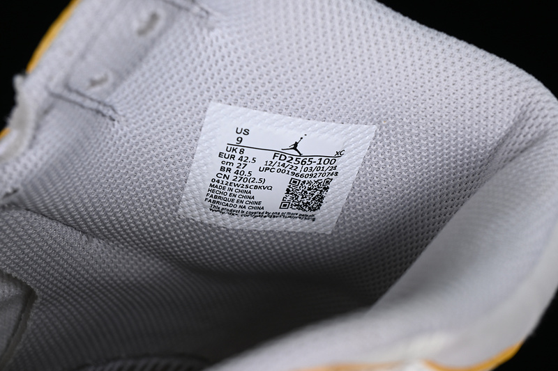 Union Air Jordan 1 High Og Woven White/Grey/Yellow 11