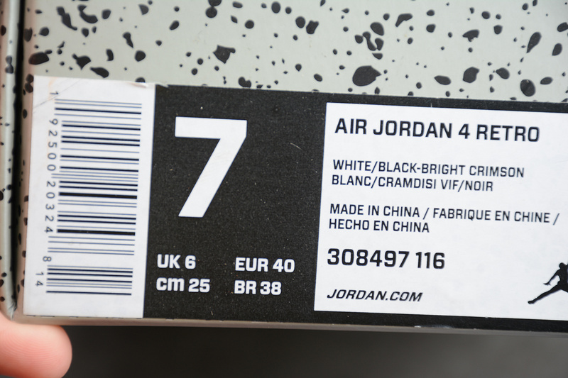 Get Air Jordan 4 Retro White/Black-Bright Crimson-Pale Citron 11