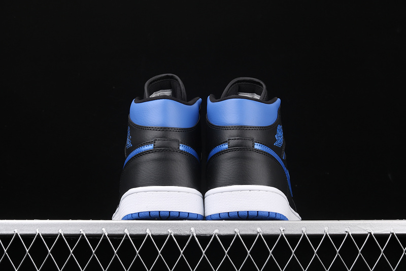 Air Jordan 1 Mid Royal Black/Blue 19