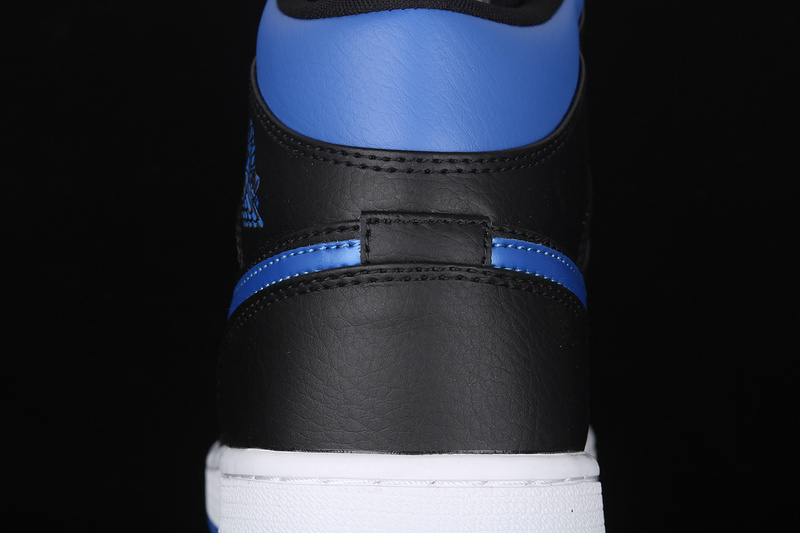 Air Jordan 1 Mid Royal Black/Blue 21