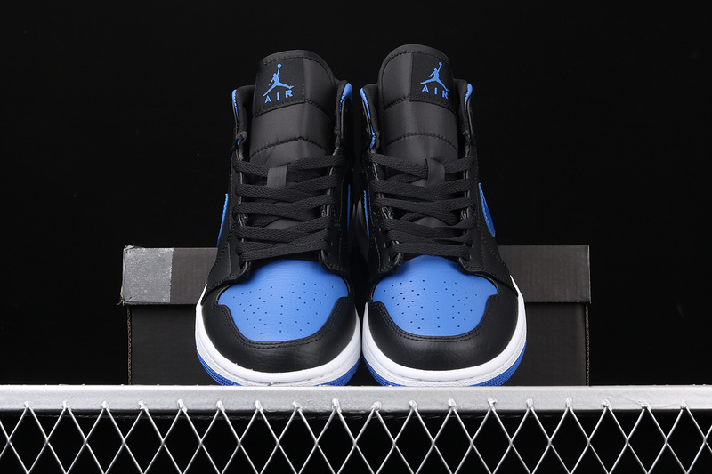 Air Jordan 1 Mid Royal Black/Blue 29