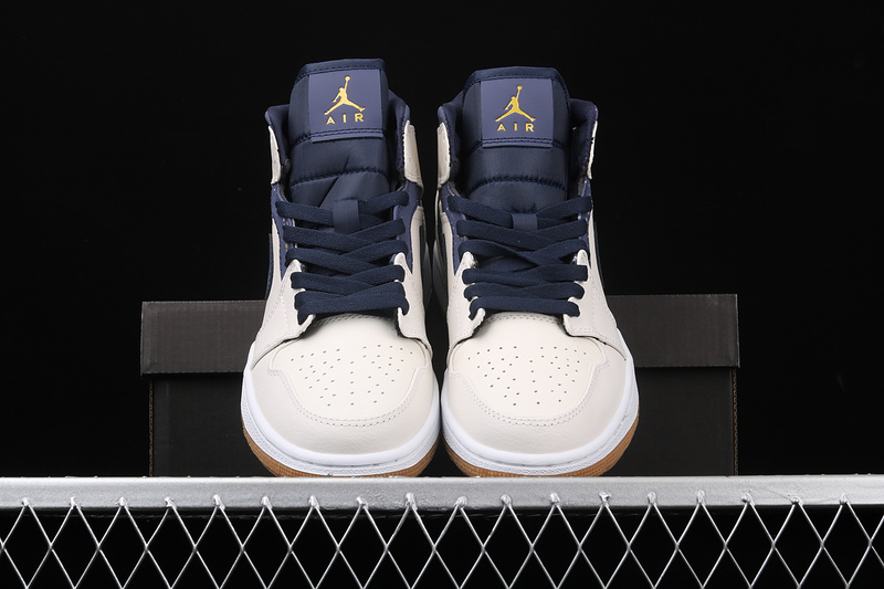 Air Jordan 1 Retro Mid Jeter Bronze/College Navy 3