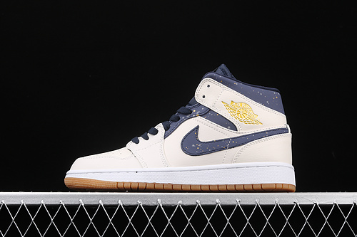 Air Jordan 1 Retro Mid Jeter Bronze/College Navy 17