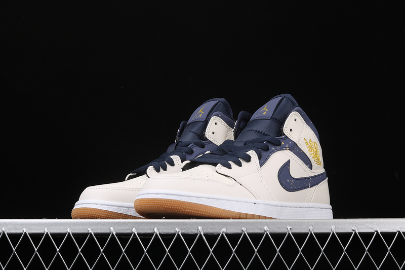 Air Jordan 1 Retro Mid Jeter Bronze/College Navy 27