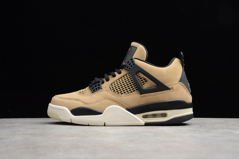 St Air Jordan 4 Retro Fossil Mushrom/Black-Fossil-Pale Ivory 31