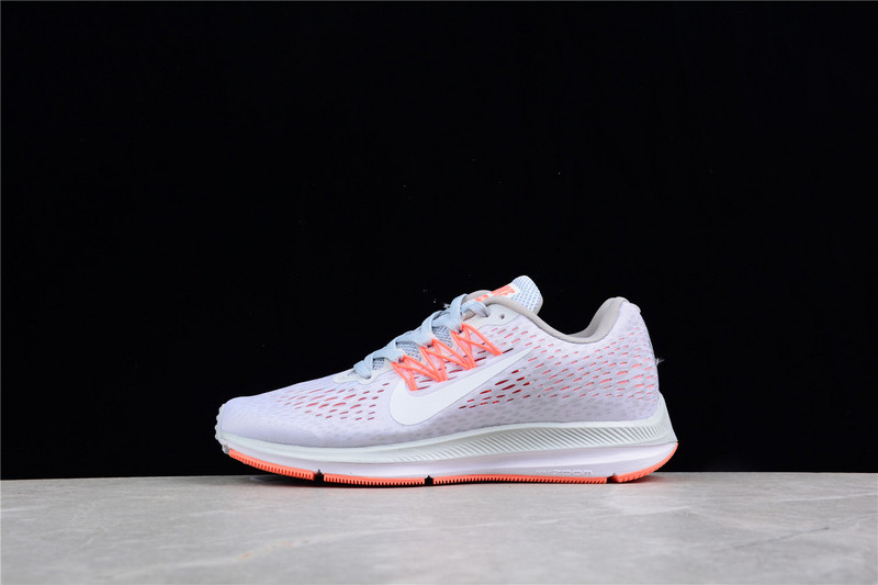 Zoom Winflo 5 Pure Platinum/White/Wolf Gray-Orange 13