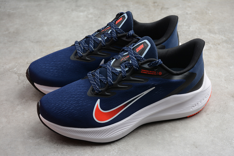 Zoom Winflo 7 Midnight Navy/Bright Crimson 3