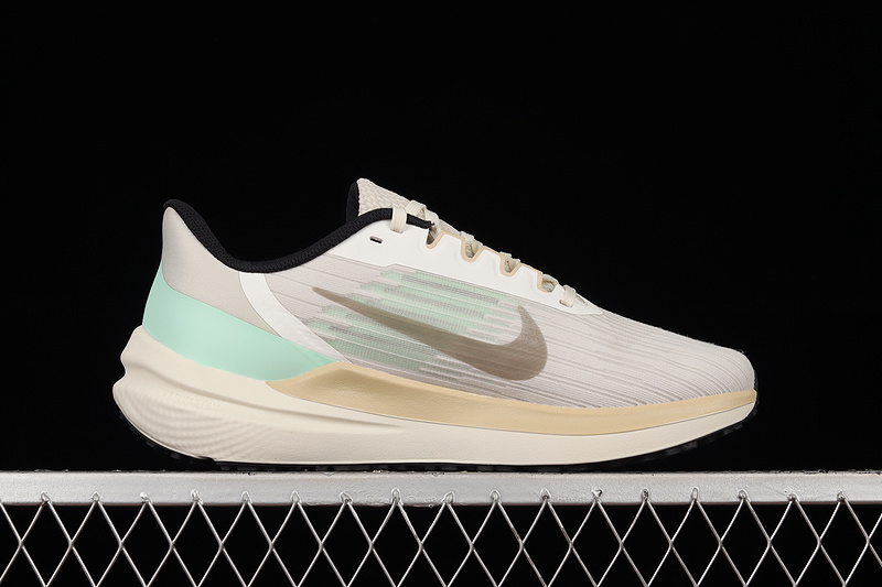 Air Zoom Winflo 9 Light Grey/Beige-Light Green 7