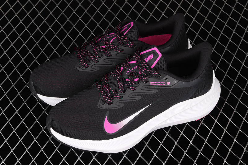 Air Zoom Winflo 7 Dark Smoke Grey/Fire Pink/White/Black 13