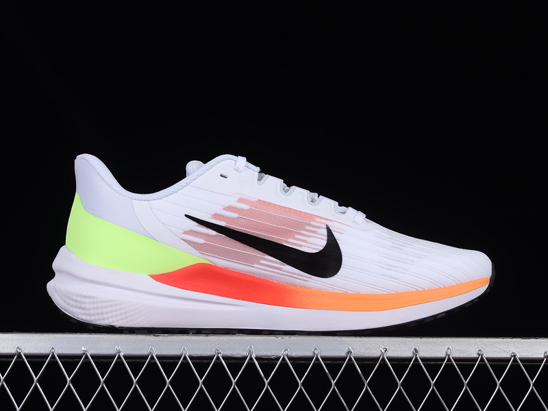 Zoom Winflo 9 White/Black/Orange Crimson 15