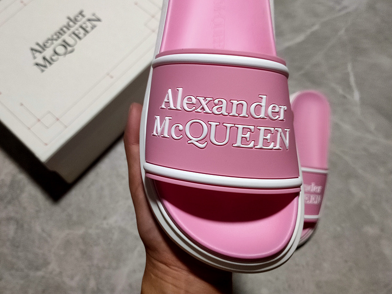 Alexander Mcqueen Hybrid Signature Slides Pink/Pink/White 9