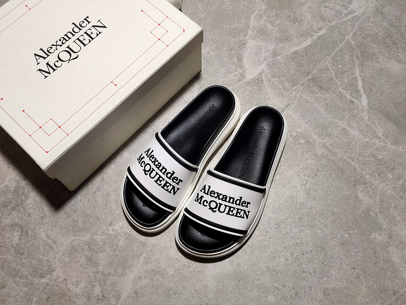 Alexander Mcqueen Hybrid Signature Slides White/Black/White 7