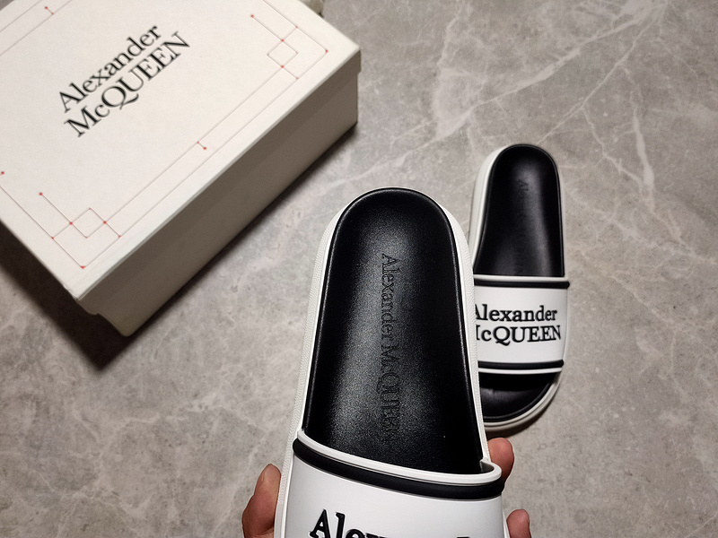 Alexander Mcqueen Hybrid Signature Slides White/Black/White 15