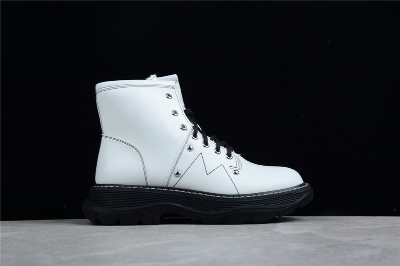 Alexander Mcqueen Boots High White/White/Black 17