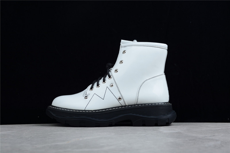 Alexander Mcqueen Boots High White/White/Black 35