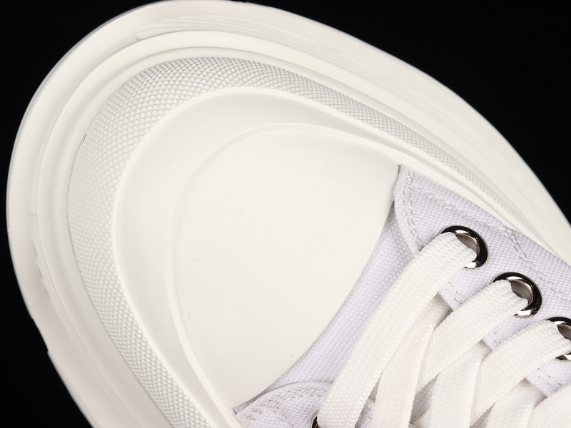 Alexander Mcqueen Low-Top Canvas Shoes White/White/White 21