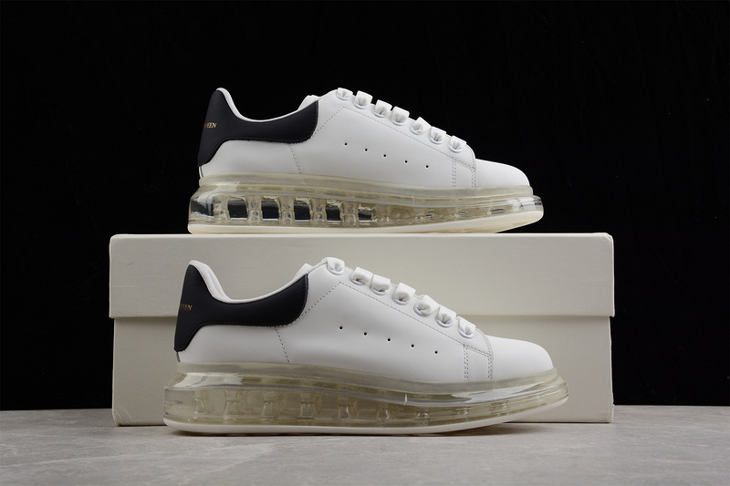 Alexander Mcqueen Air Cushion Sneaker White/White/Black 13