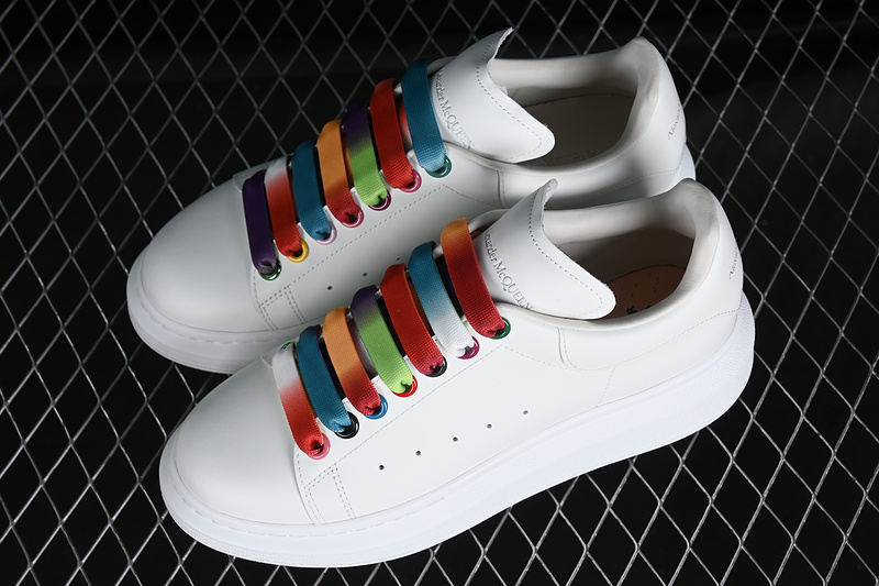 Alexander Mcqueen White/Grey/Orange/Red/Green/Blue 9