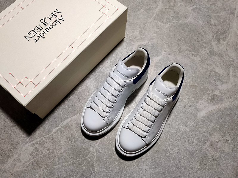 Alexander Mcqueen Sneakers White/White/Navy Blue 9