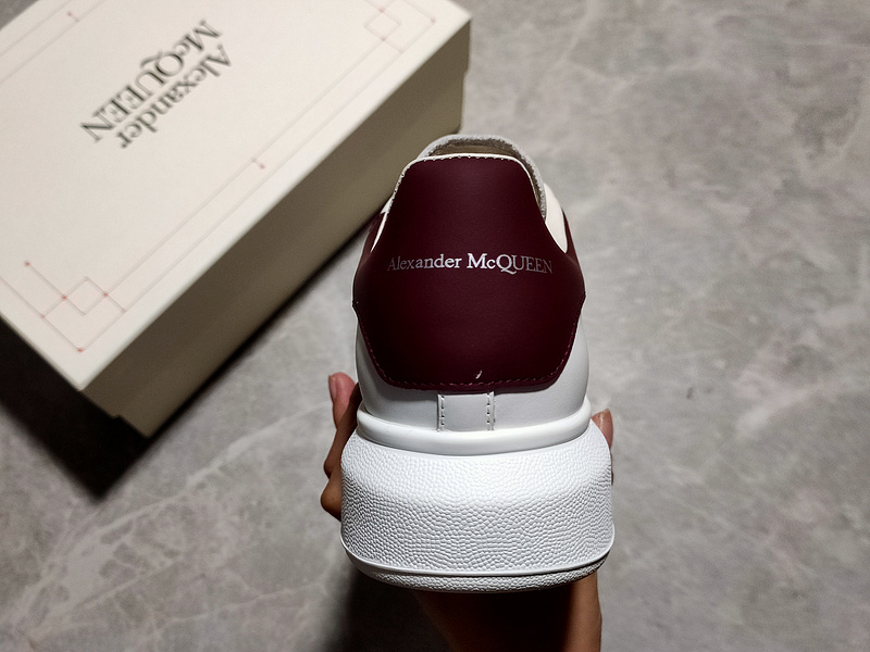 Alexander Mcqueen Sneakers White/White/Wine Red 9