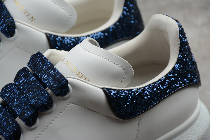 Alexander Mcqueen Shoes White/Navy Blue 13