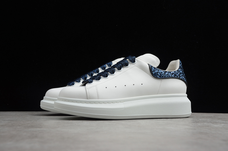 Alexander Mcqueen Shoes White/Navy Blue 19