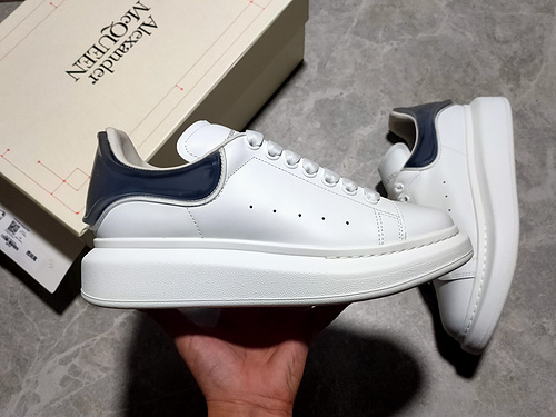 Alexander Mcqueen Sneakers White/White/Navy Blue 13