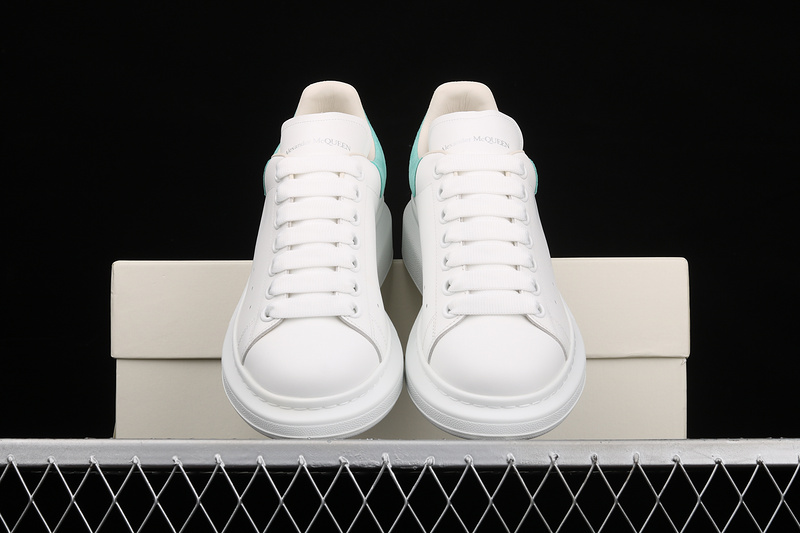 Alexander Mcqueen White/White/Mint Green 25