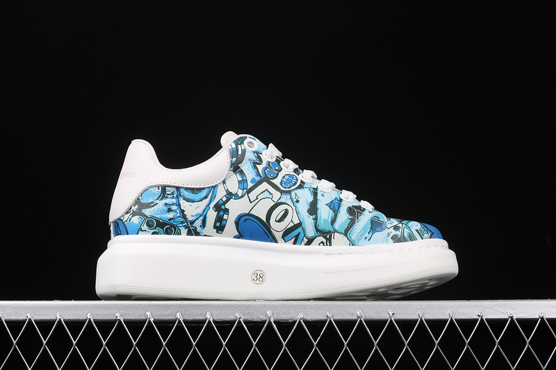 Alexander Mcqueen Sole Sneakers White/Blue/White 3