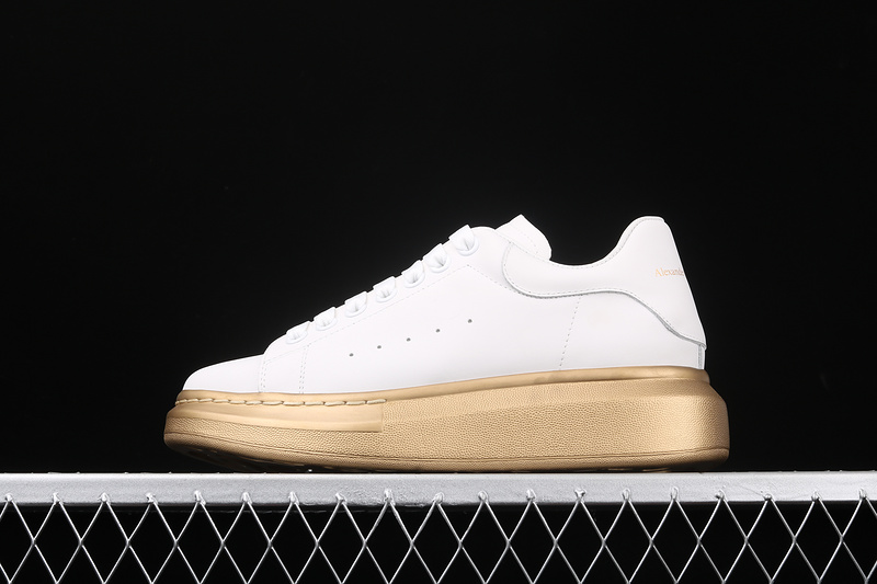 Alexander Mcqueen Sole Sneakers White/White/Gold 13