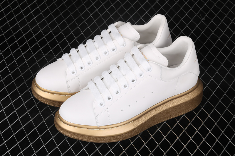 Alexander Mcqueen Sole Sneakers White/White/Gold 17