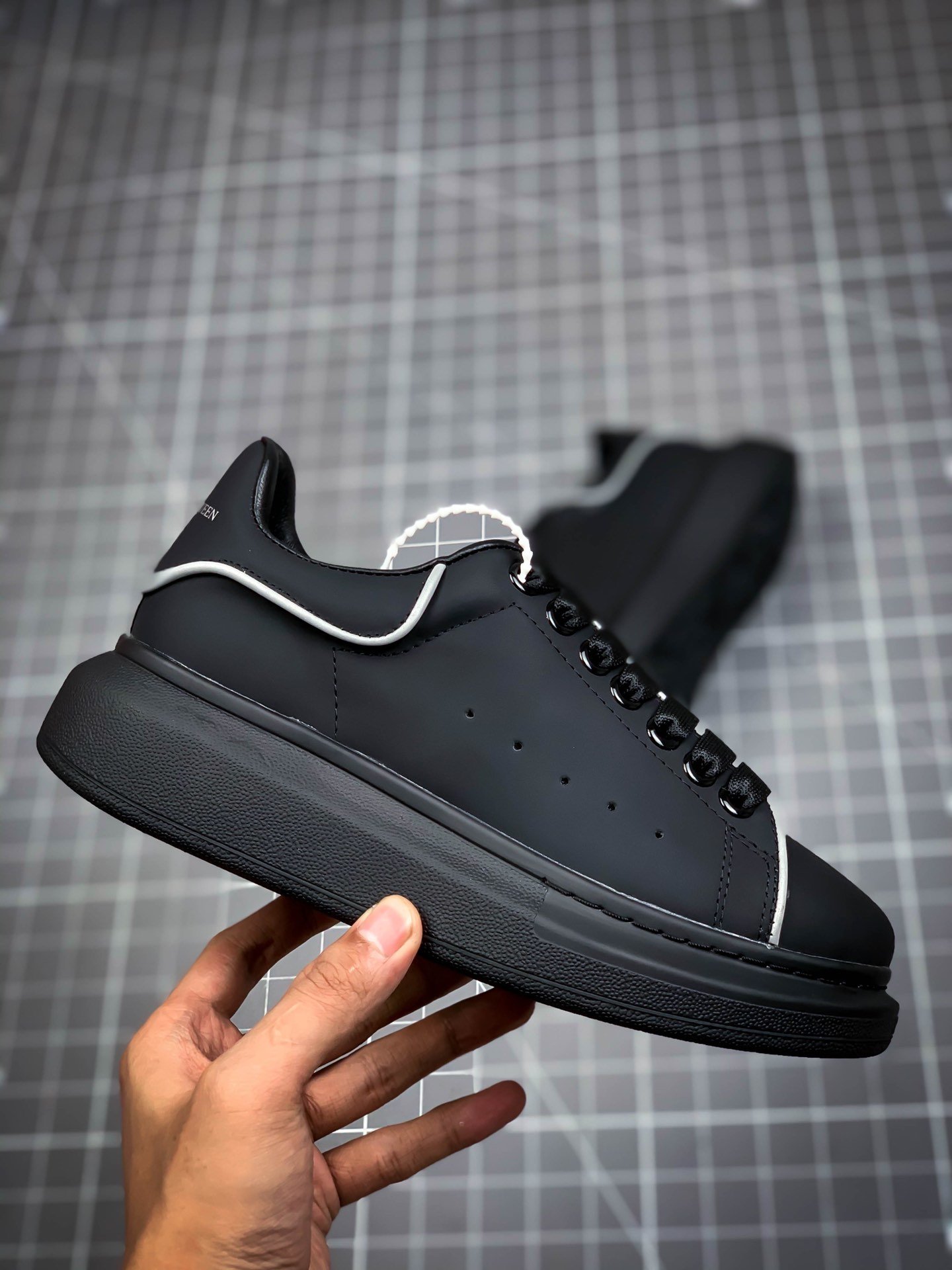 Alexander Mcqueen Sole Sneakers Black/Black/White 15