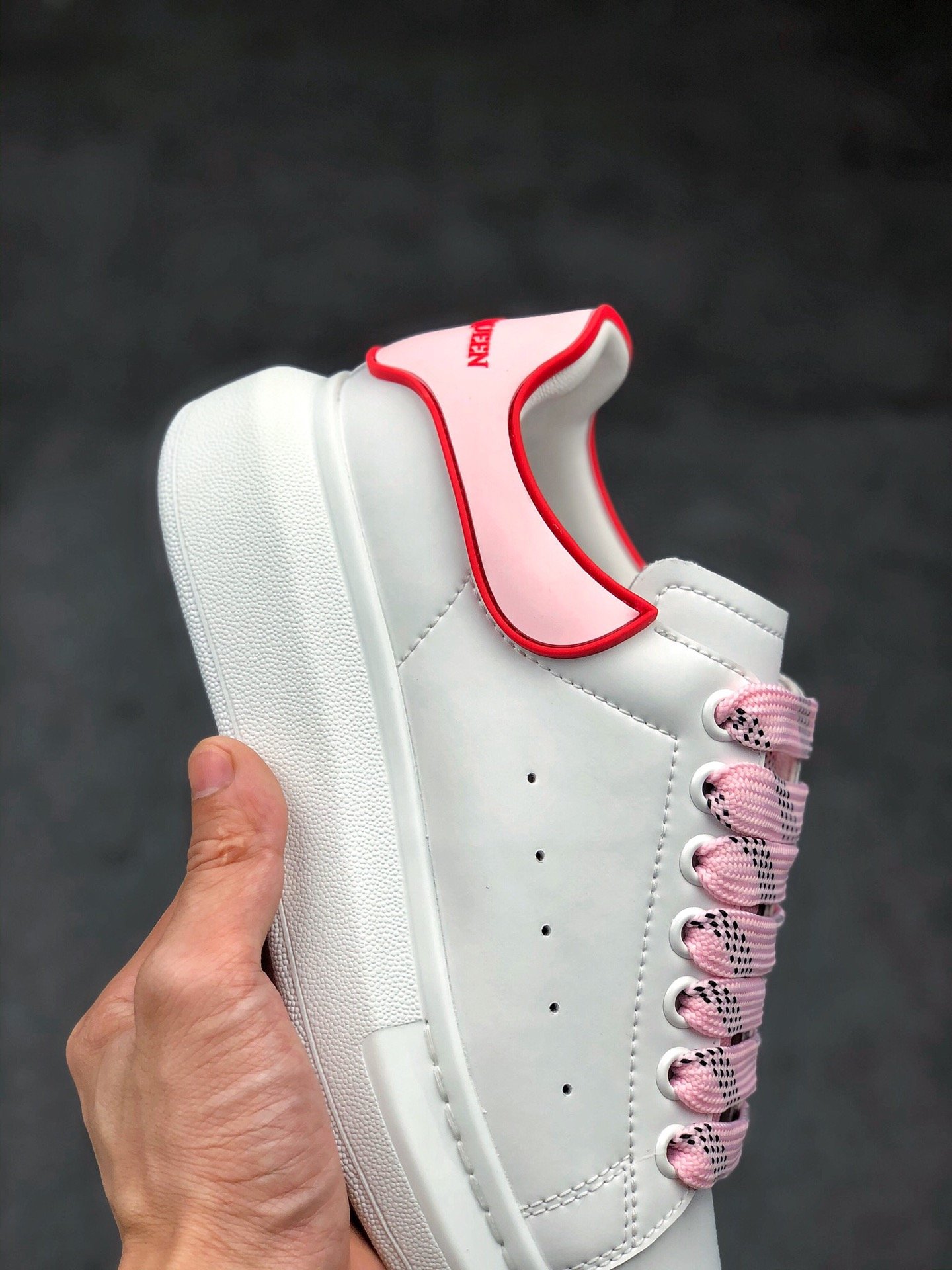 Alexander Mcqueen White/Light Pink/Red 5