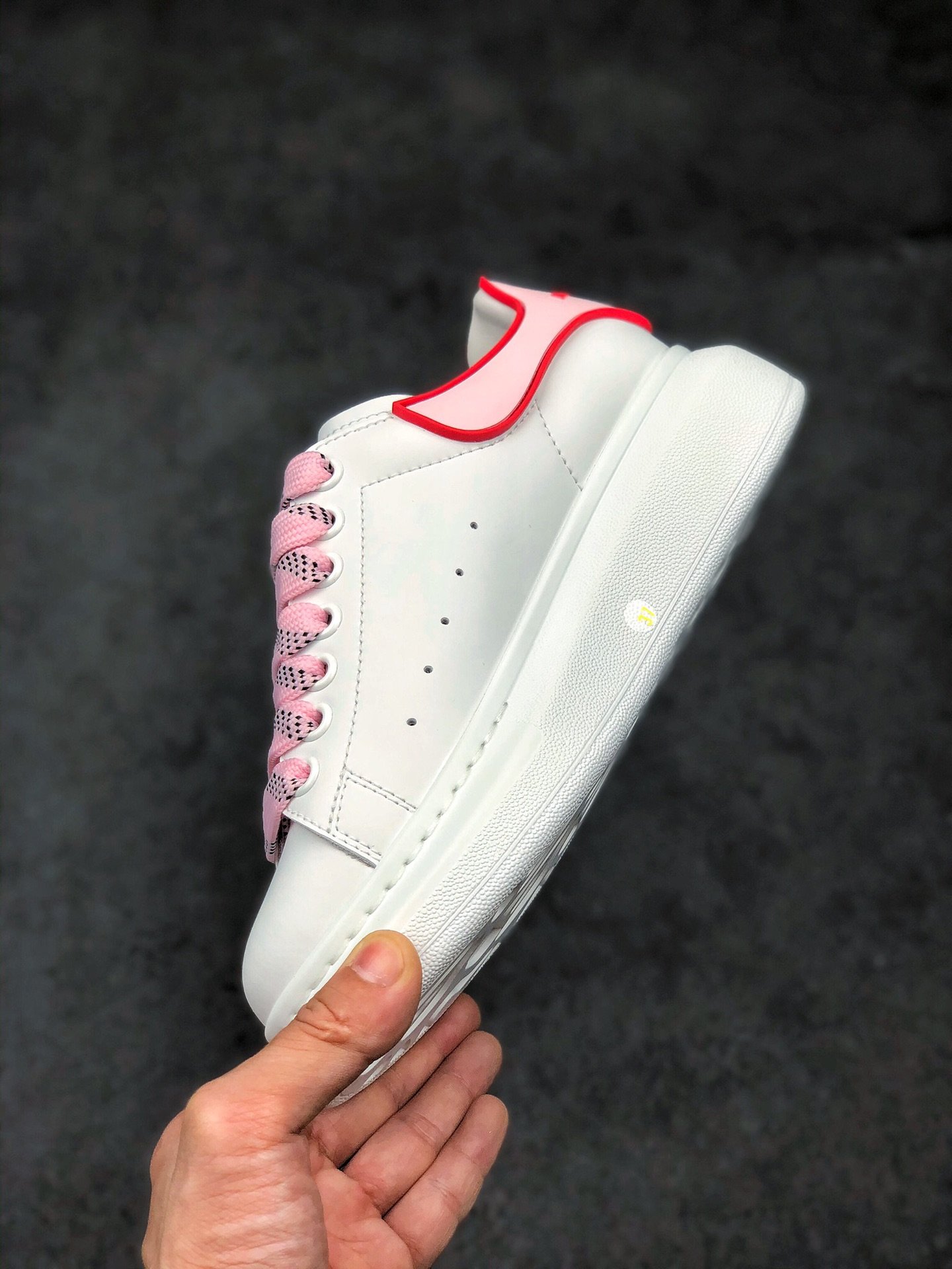 Alexander Mcqueen White/Light Pink/Red 11