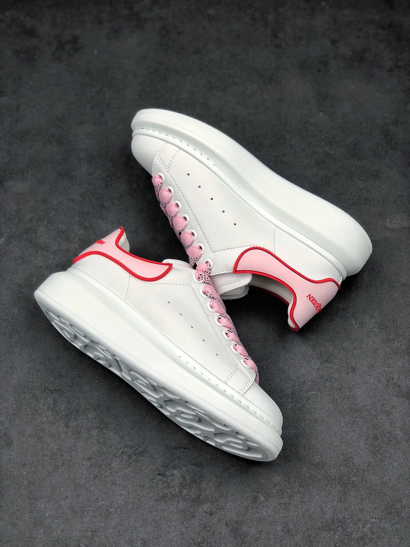 Alexander Mcqueen White/Light Pink/Red 17