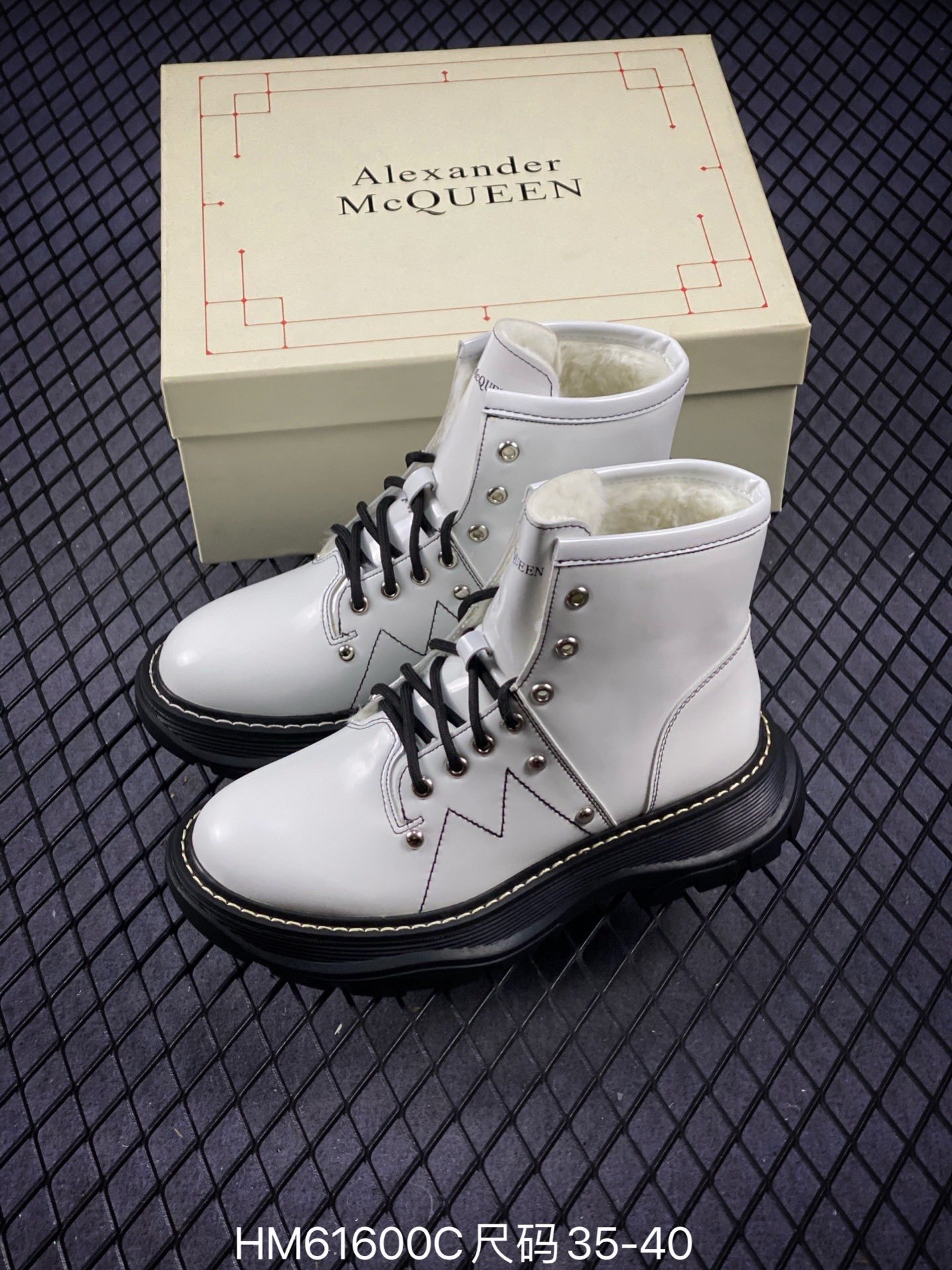 Alexander Mcqueen High White/White/Black 5